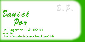 daniel por business card